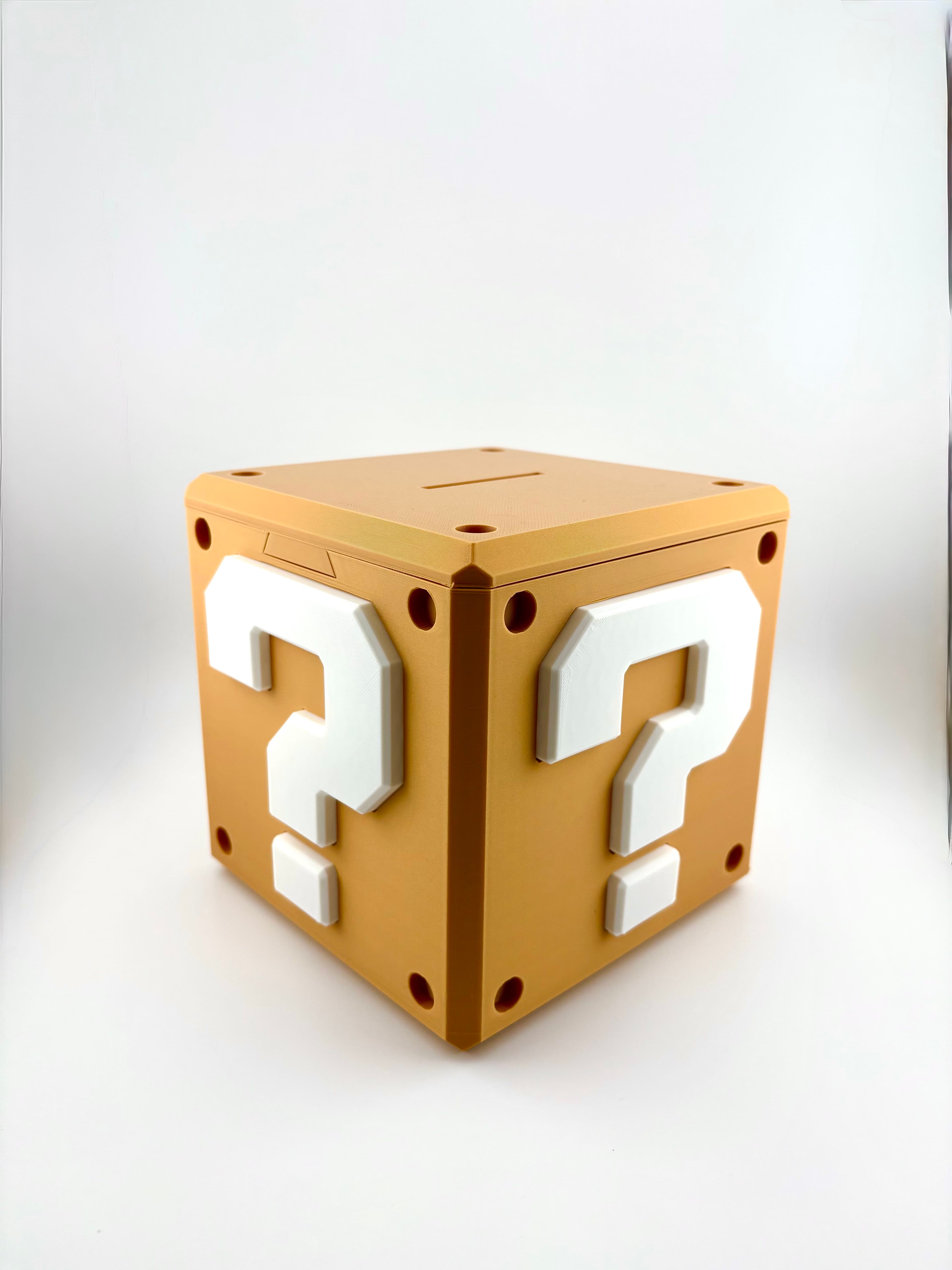 Reusable Mario Cube Piggy Bank